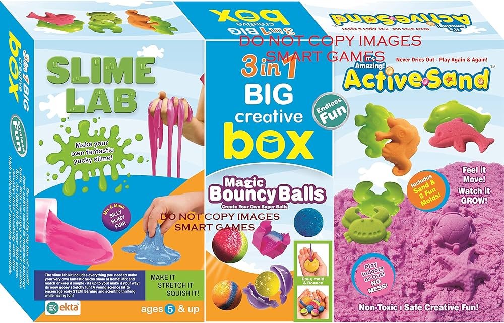 3 in 1 Big Creative Box - Smile bouncy ball